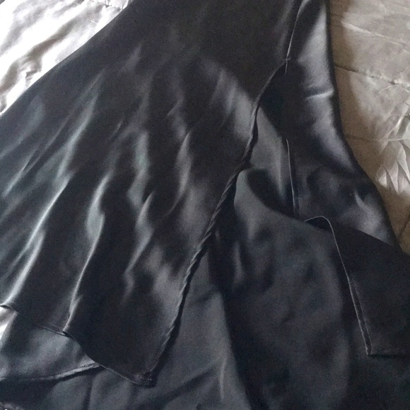 BCBGMaxAzria Black Satin Halter Dress - Picture 9 of 13